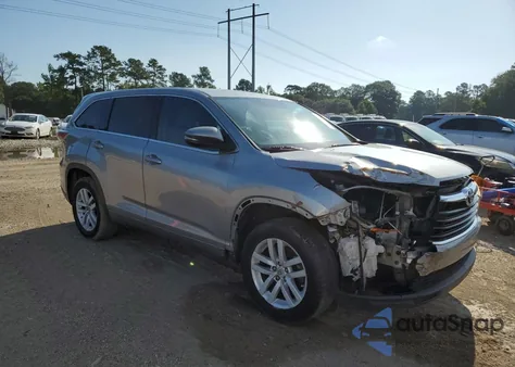 2015 Toyota Highlander Le from USA, damaged, VIN 5TDZKRFH2FS106281